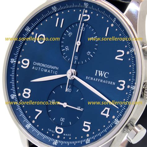 IWC Portuguesier Pilot cinturino orologio alligatore blu for 0 